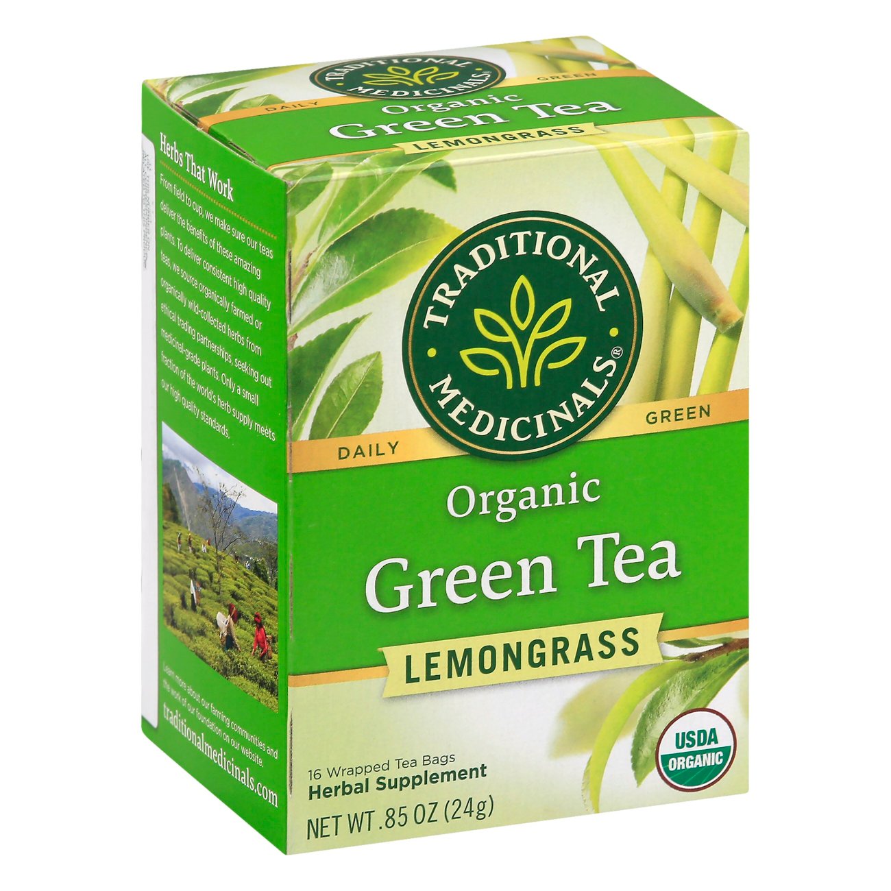 Traditional Medicinals Organic Green Herbal Tea Shop Tea at HEB