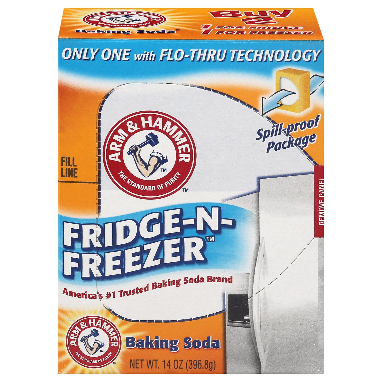 Arm & Hammer Baking Soda Fridge-n-freezer Odor Absorber - 14oz : Target