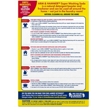Arm & Hammer Detergent Booster and Household Cleaner Super Washing Soda, 55 oz