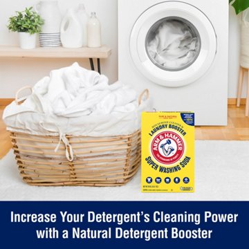 Arm & Hammer Detergent Booster and Household Cleaner Super Washing Soda, 55 oz