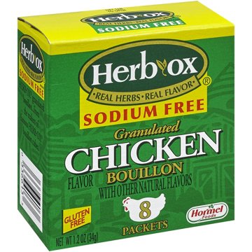Herb Ox Sodium Free Chicken Bouillon, 8 ct
