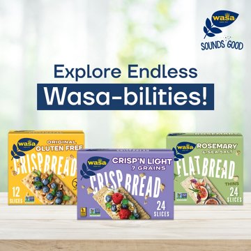 Wasa Sourdough Swedish Style Crispbread Crackers