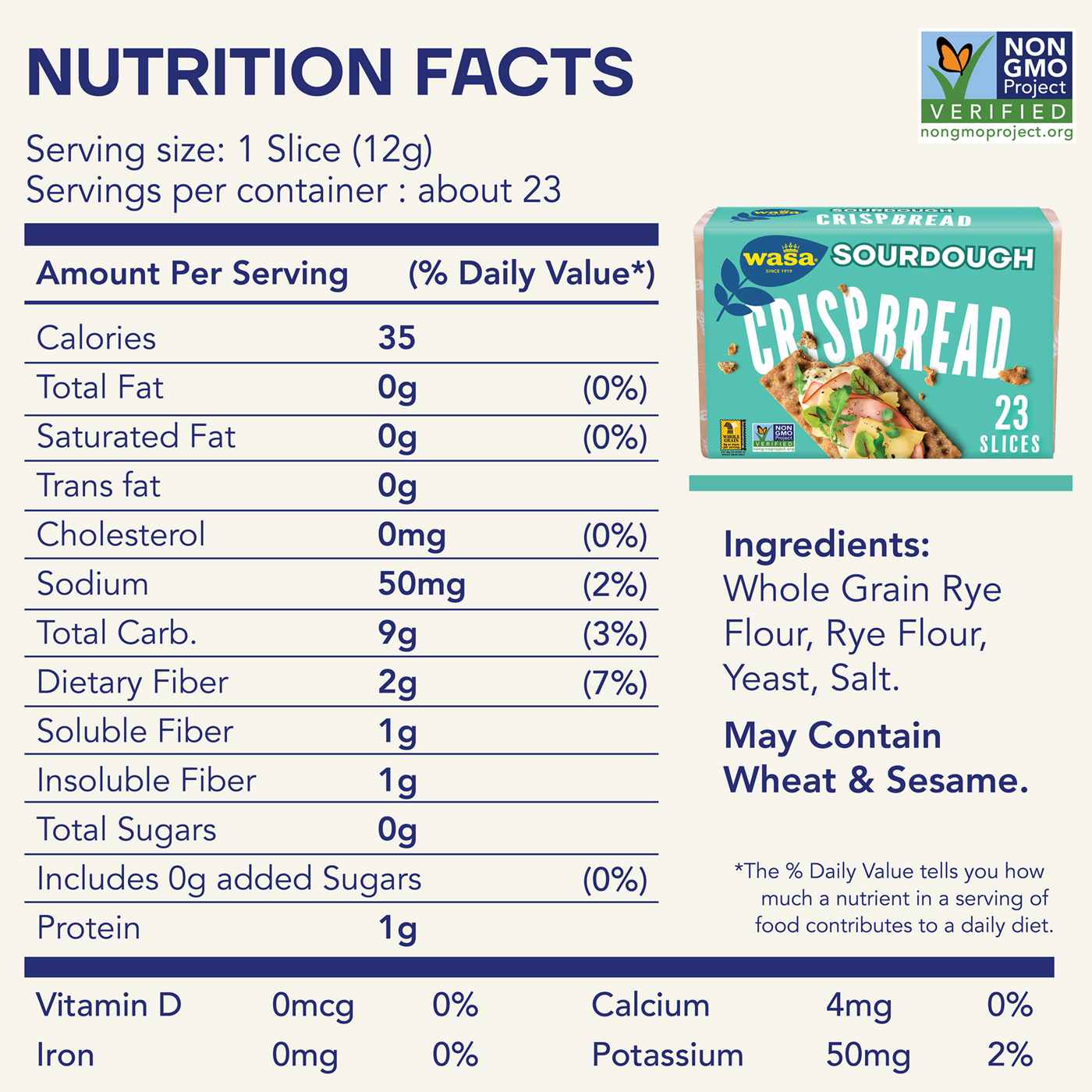 Wasa Sourdough Swedish Style Crispbread Crackers Shop Crackers