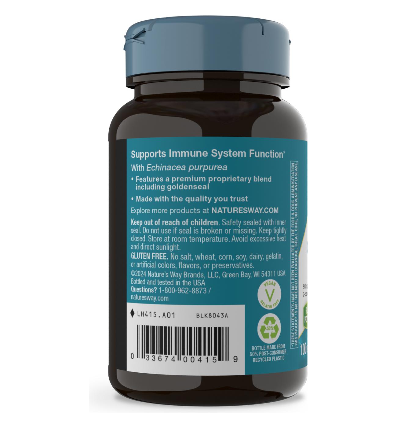 Nature's Way Echinacea Goldenseal Immune Health Capsules; image 2 of 3