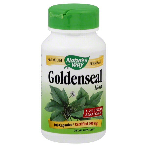 Natures Way Goldenseal Herb 400 mg Capsules Shop Vitamins