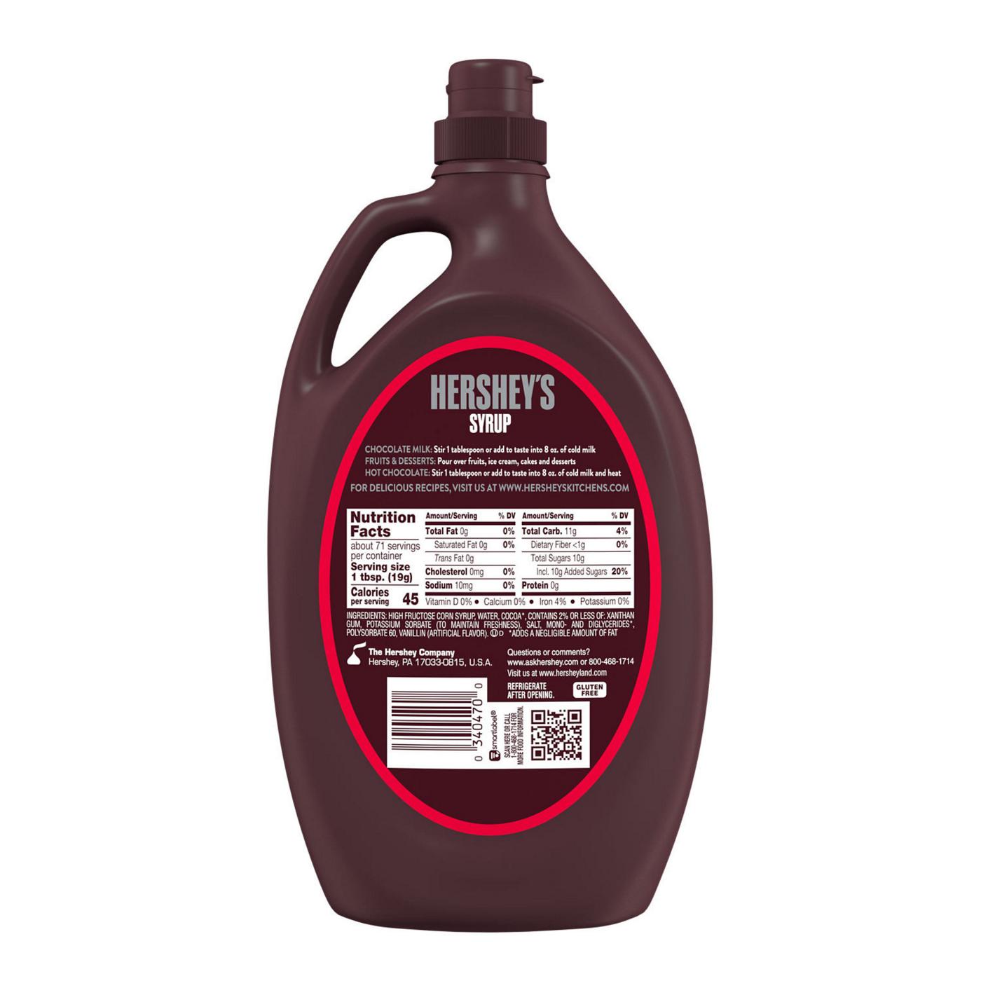 Hershey's Chocolate Syrup Bottle; image 2 of 9