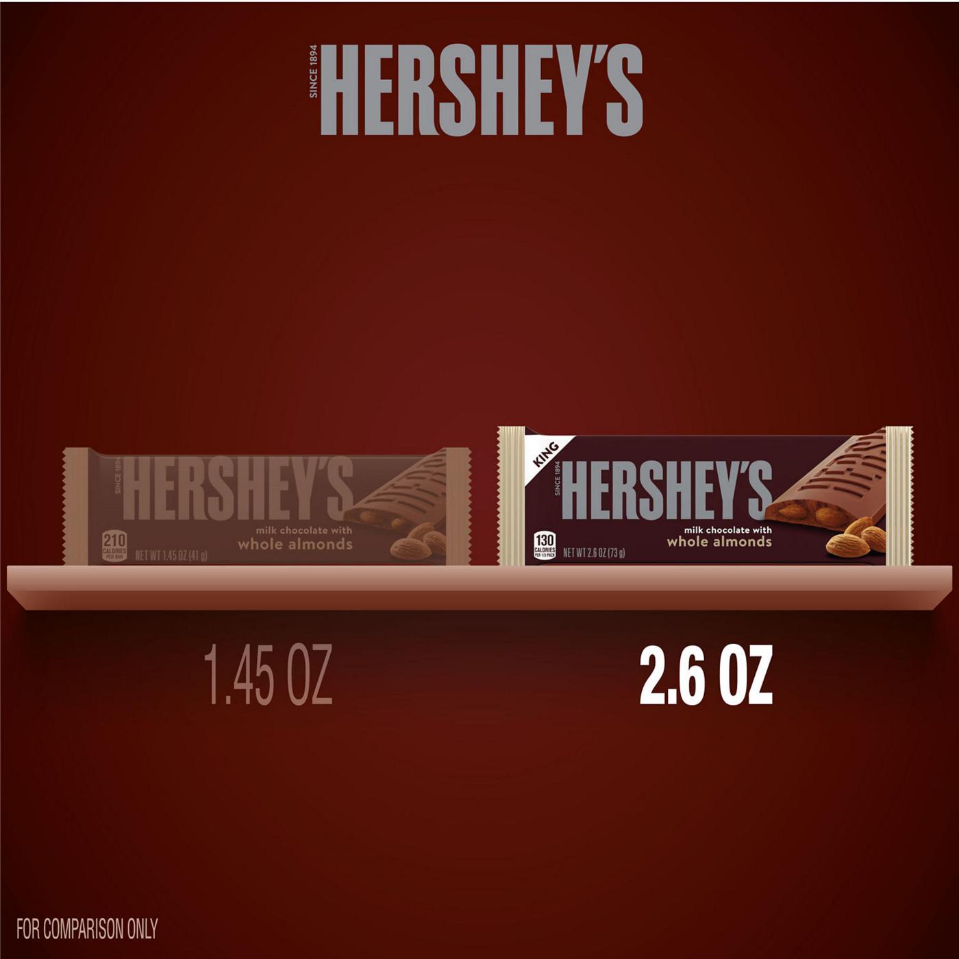 Hershey's Milk Chocolate with Almonds King Size Bar; image 4 of 7