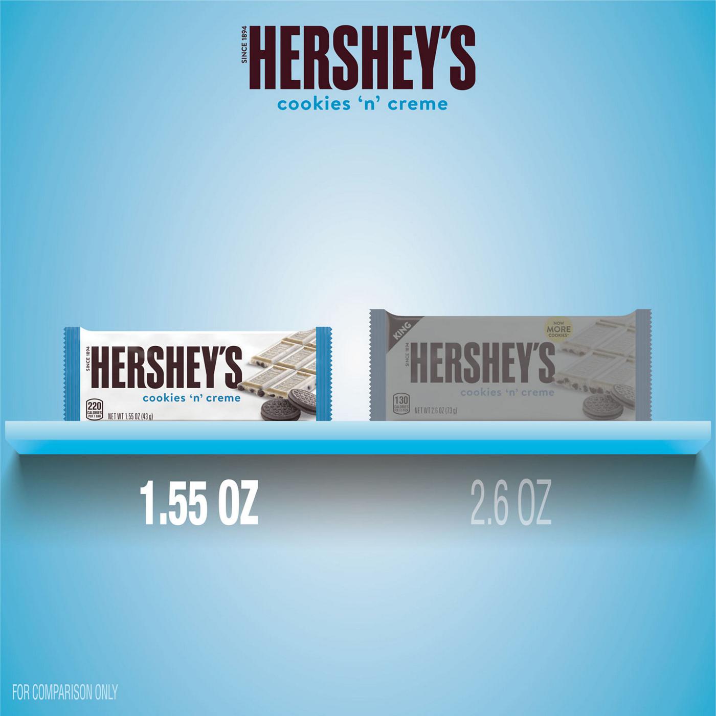 Hershey's Cookies 'n' Creme Candy Bar; image 5 of 7