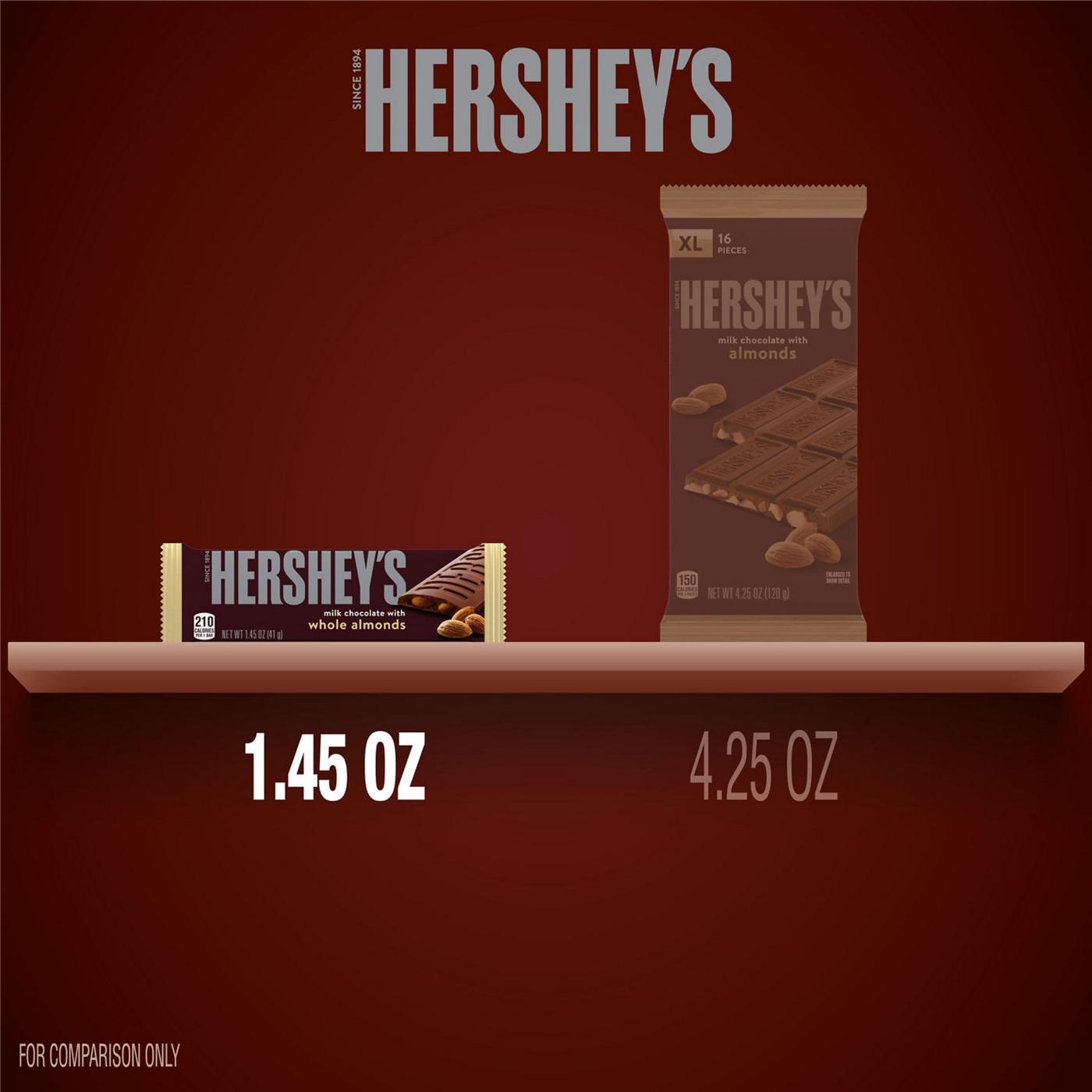 Hershey's Milk Chocolate with Whole Almonds Candy Bar; image 7 of 7