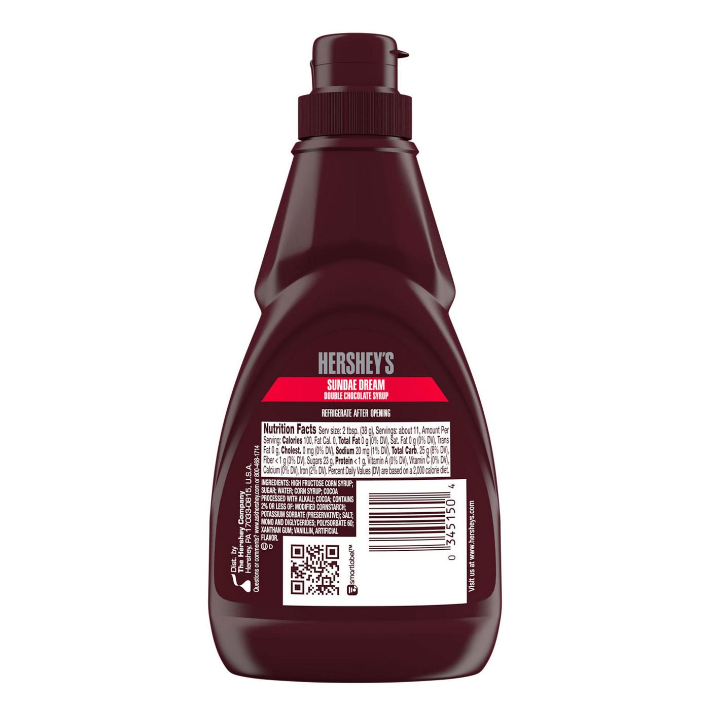 Hershey's Sundae Dream Double Chocolate Syrup; image 2 of 4