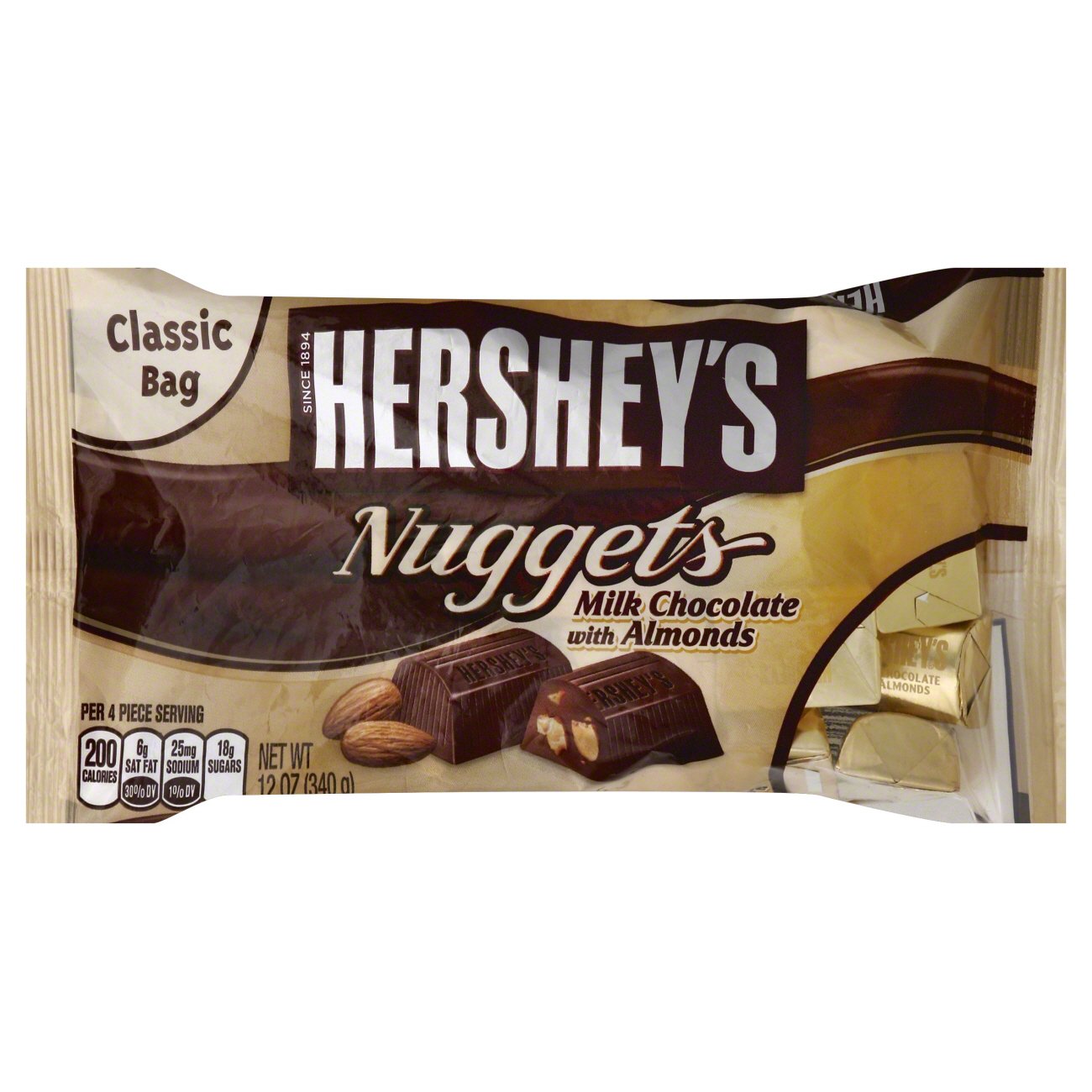 Hershey's Nugget Milk Chocolate With Almonds Classic Bag - Shop Snacks ...