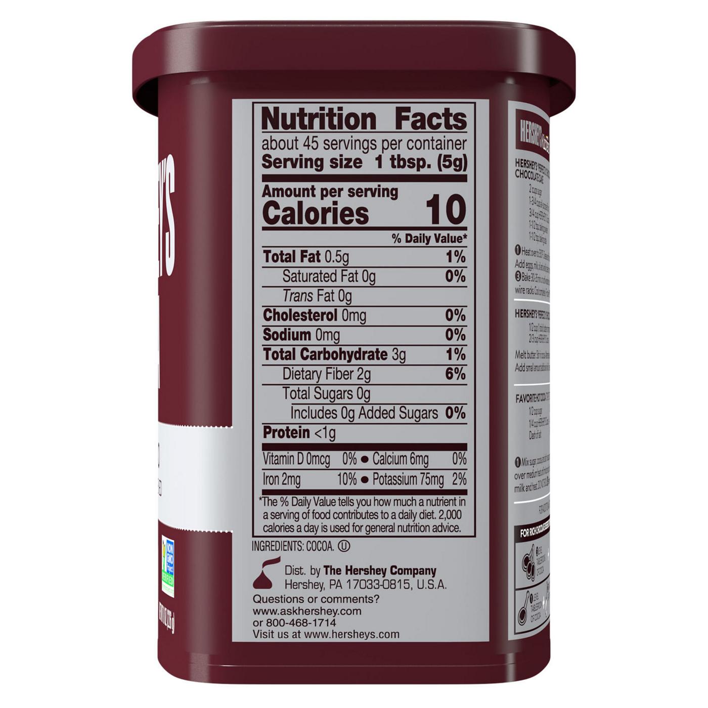 Hershey's Natural Unsweetened Cocoa Powder Can; image 3 of 7