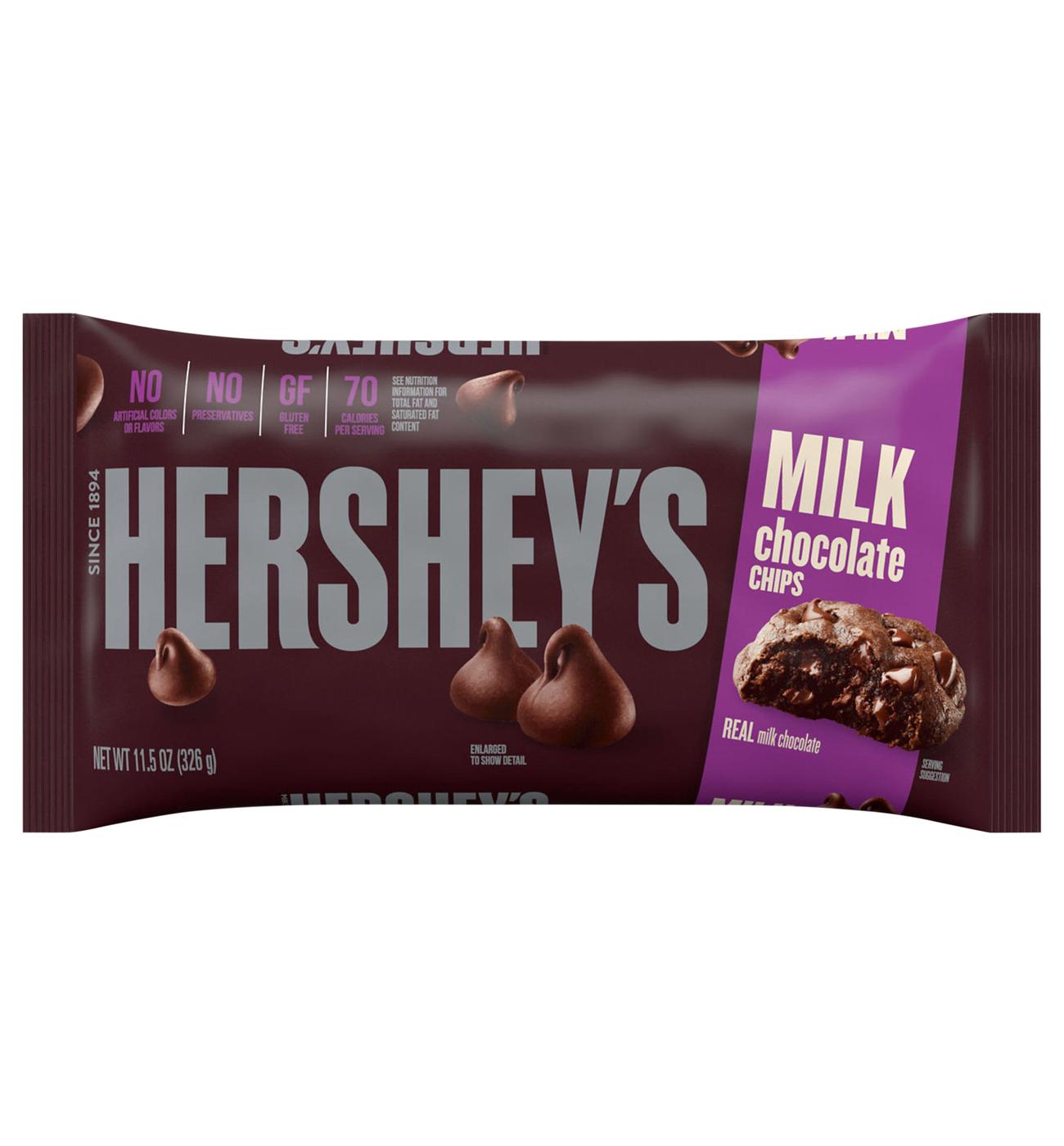 Hershey's Milk Chocolate Baking Chips; image 1 of 7