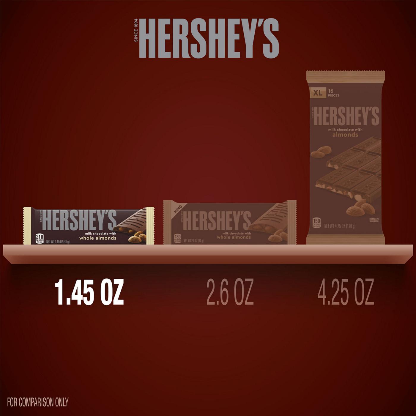 Hershey's Milk Chocolate With Whole Almonds Candy; image 2 of 4