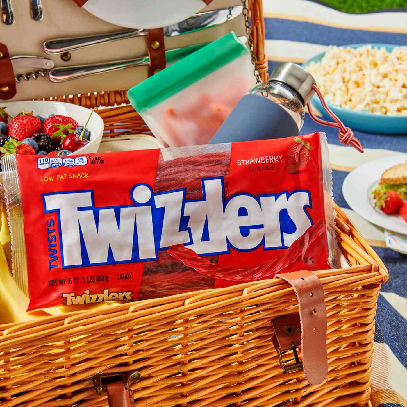Twizzlers Twists Strawberry Flavored Chewy Candy; image 4 of 9
