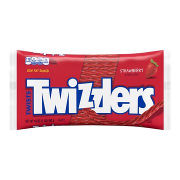 Twizzlers Twists Strawberry Flavored Chewy Candy, 16 oz