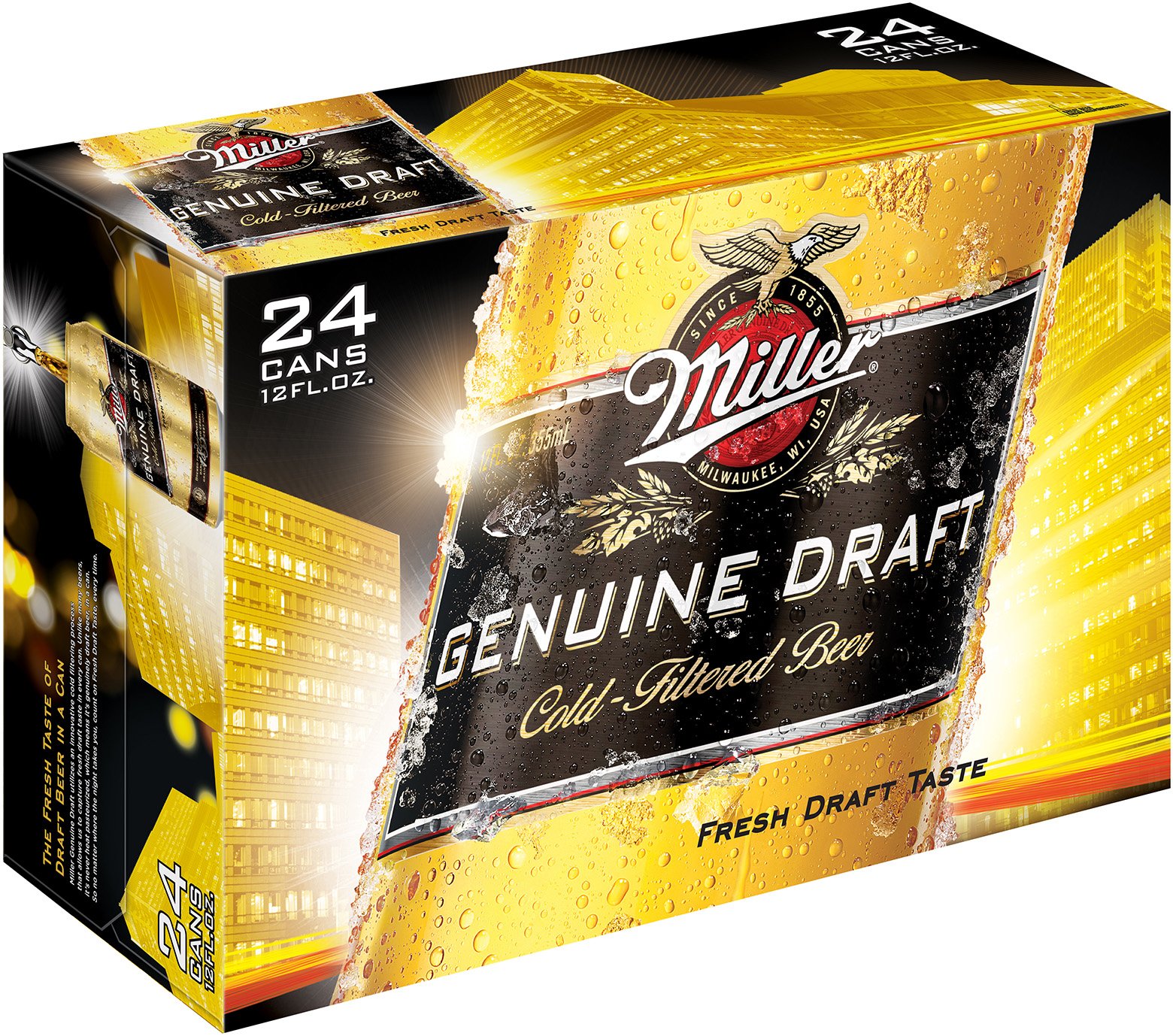 Miller Genuine Draft Lager Beer 24 pk Cans - Shop Beer at H-E-B