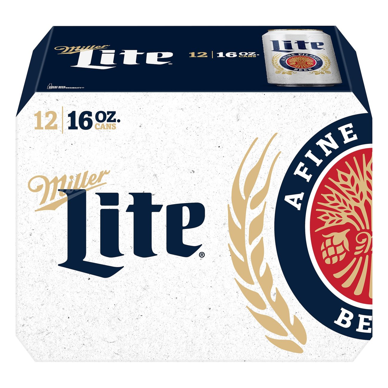 Miller Lite Beer 16 oz Cans - Shop Beer at H-E-B