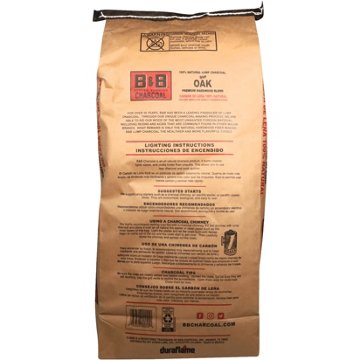 B&B Charcoal Lump Charcoal with Oak Premium Hardwood Blend, 20 lb