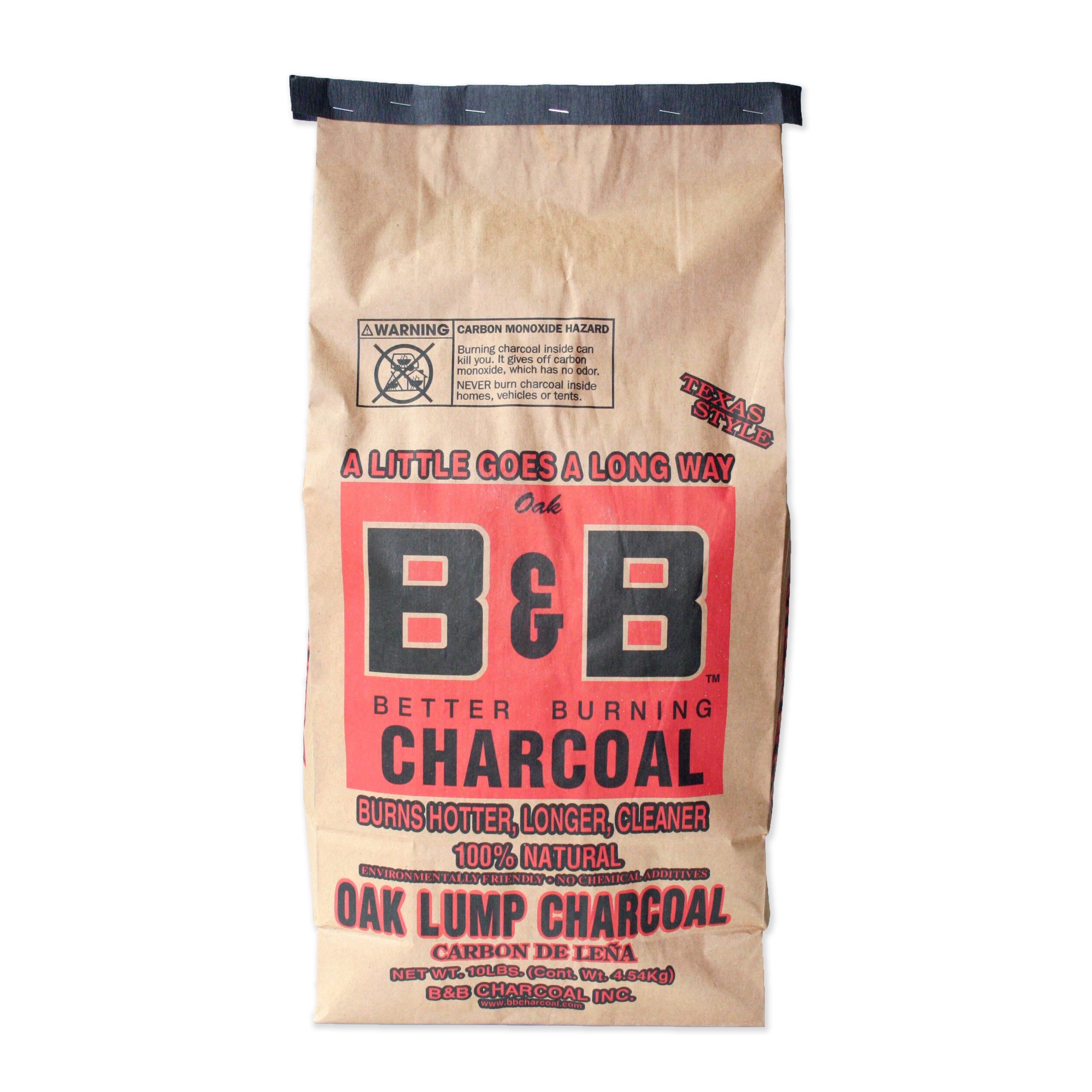 B & B Texas Style Oak Lump Charcoal - Shop Charcoal, Wood & Fuel At H-E-B