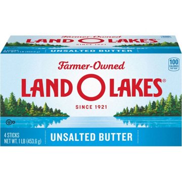 Land O Lakes Unsalted Sweet Butter Sticks, 4 ct