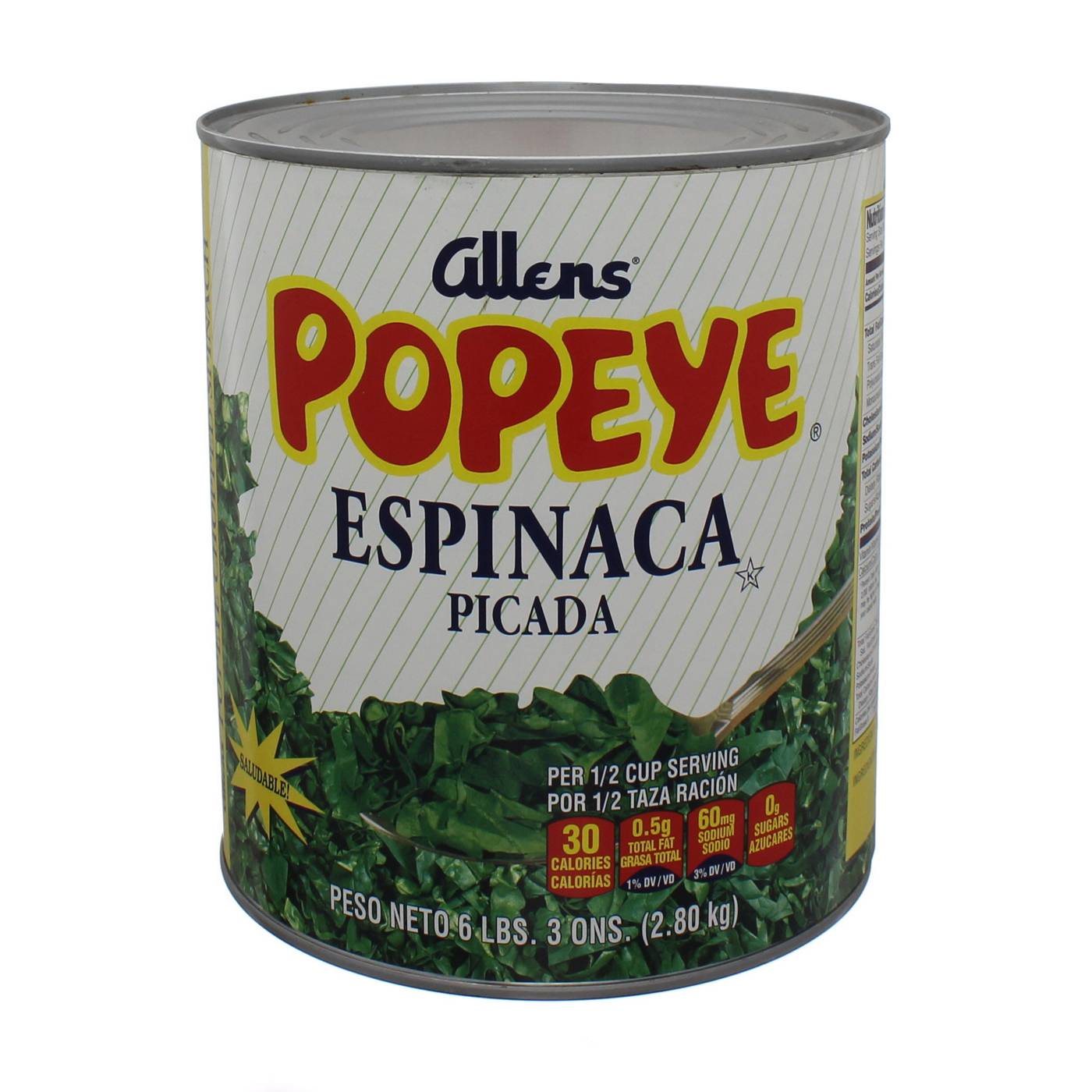 Allens Popeye Chopped Spinach; image 1 of 2