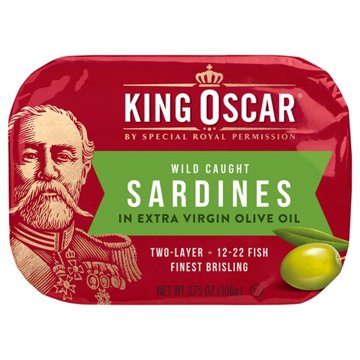 King Oscar Wild Caught Sardines in Extra Virgin Olive Oil, 3.75 oz