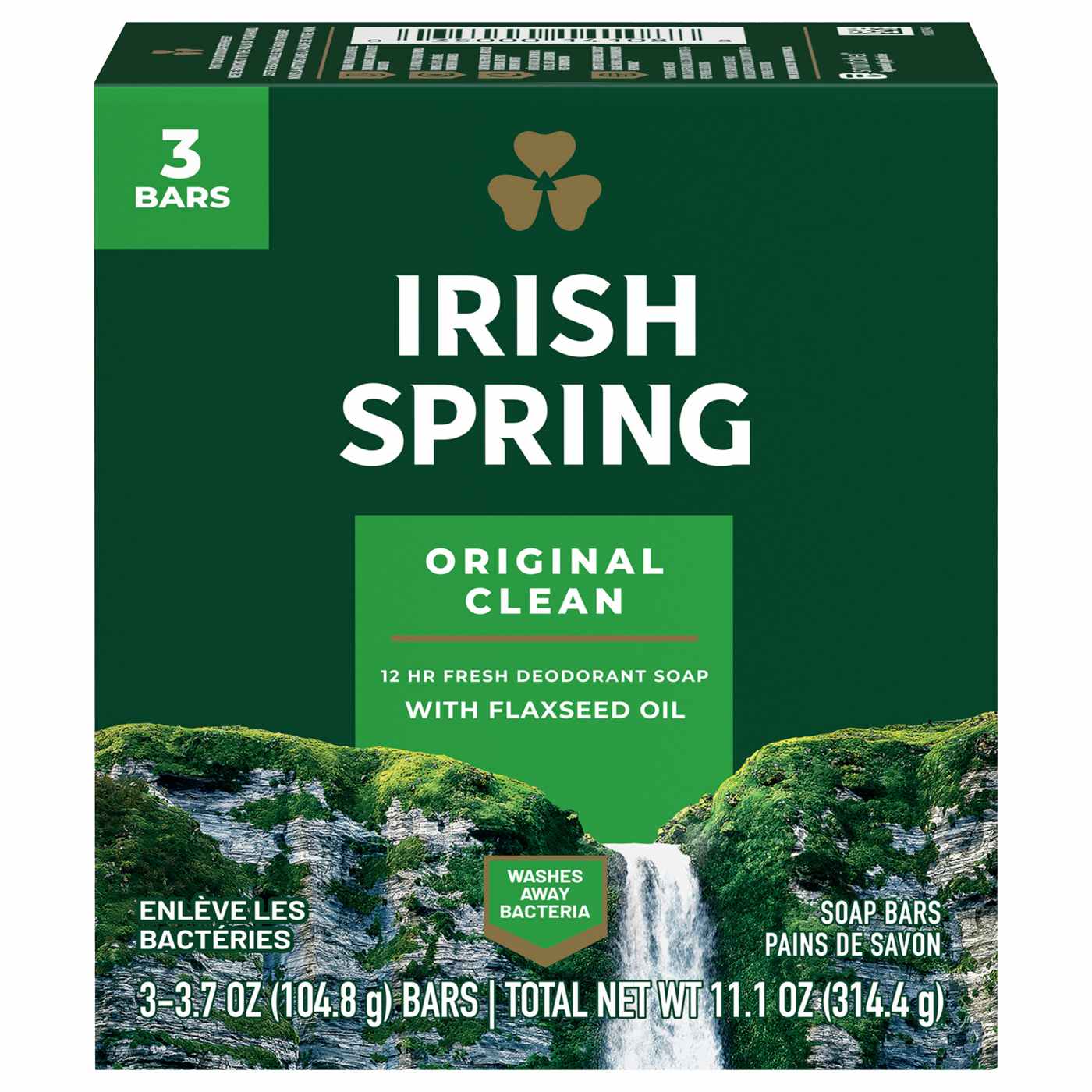 Irish Spring Original Clean Deodorant Bar Soap for Men; image 1 of 9