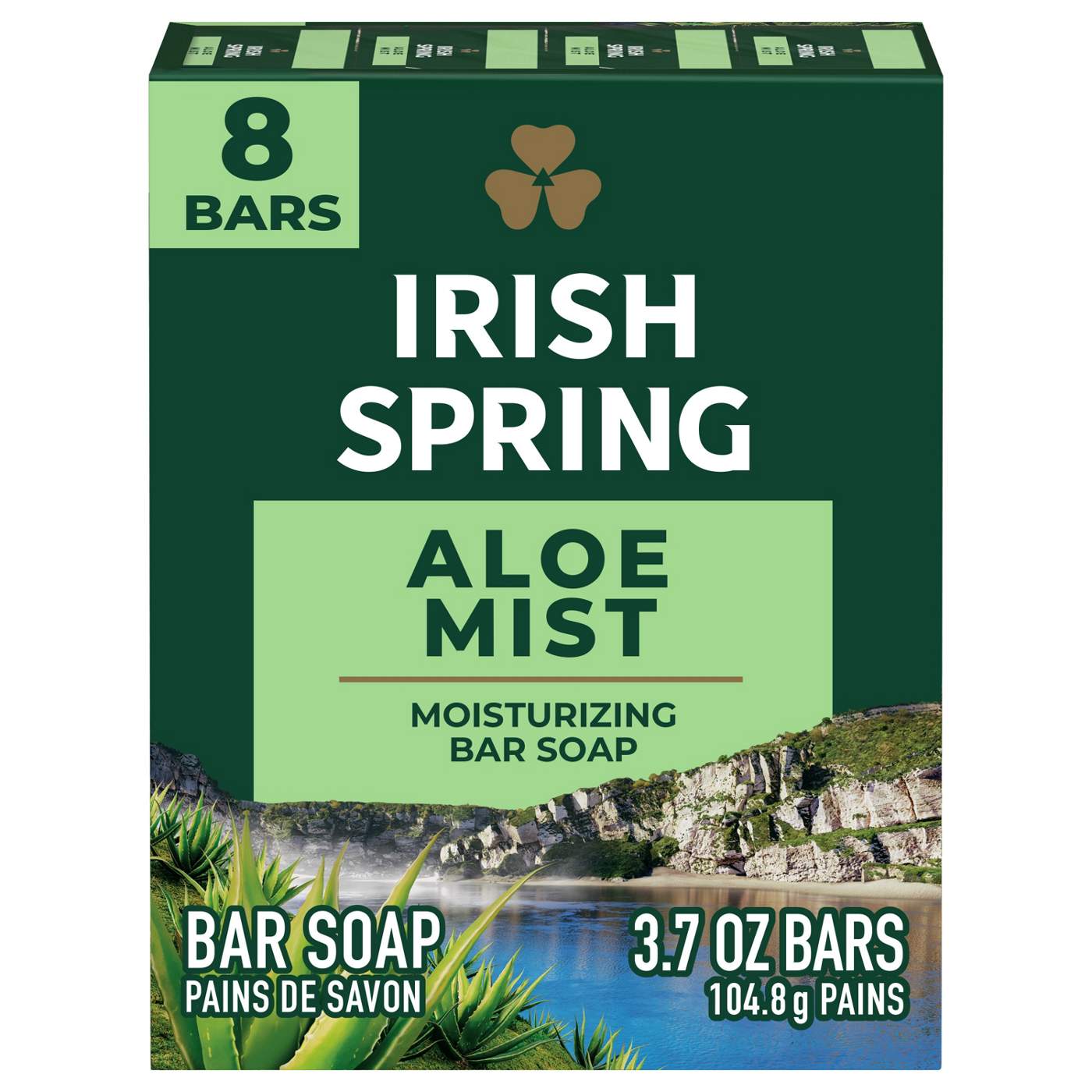Irish Spring Deodorant Bar Soap for Men - Aloe Mist; image 1 of 10