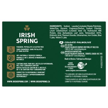 Irish Spring Deodorant Bar Soap for Men - Aloe Mist