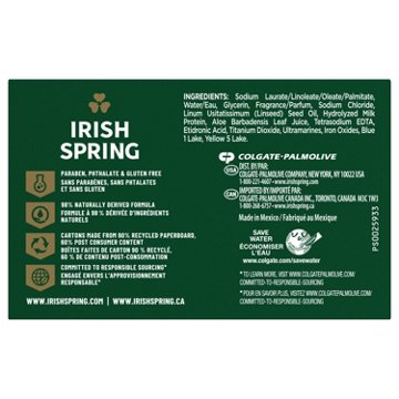Irish Spring Aloe Mist Deodorant Bar Soap for Men