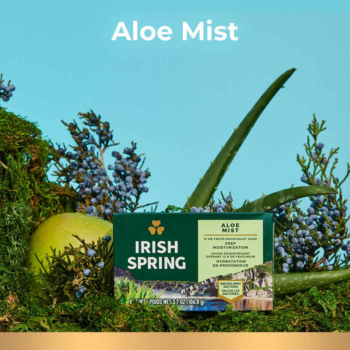 Irish Spring Aloe Mist Deodorant Bar Soap for Men; image 7 of 9