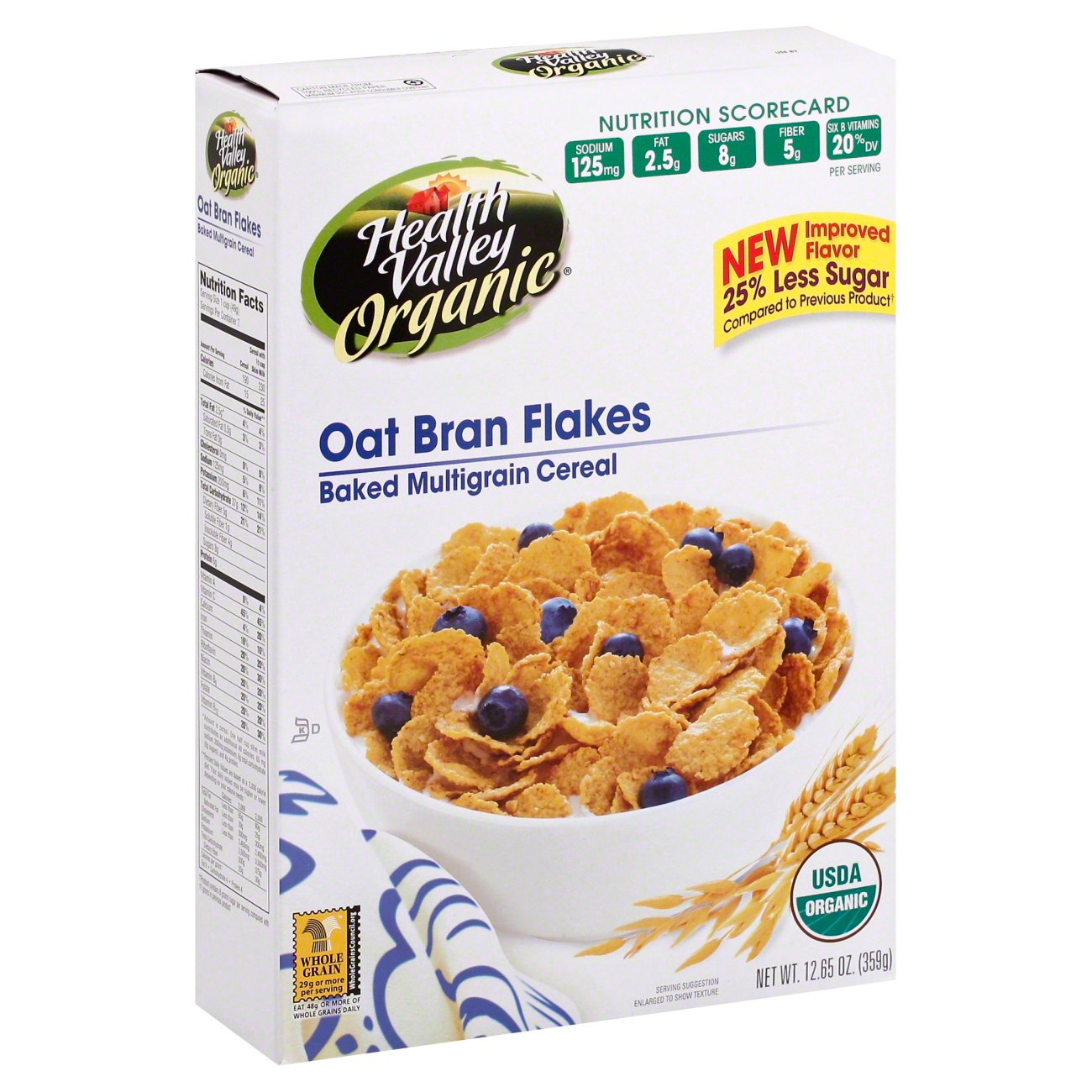 Health Valley Organic Oat Bran Flakes Cereal Shop Cereal at HEB