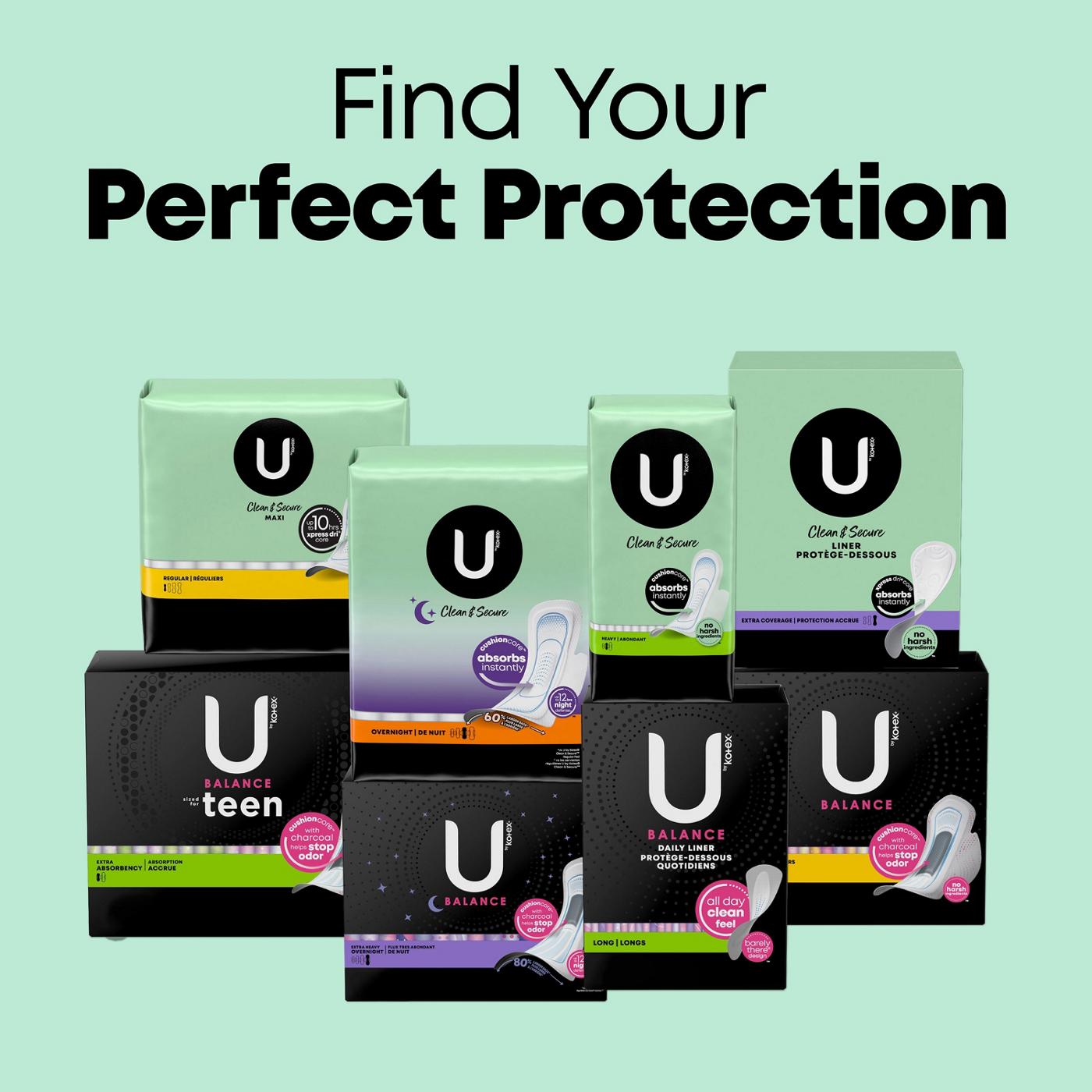 U by Kotex Clean & Secure Ultra Thin Pads with Wings - Regular Absorbency; image 5 of 7