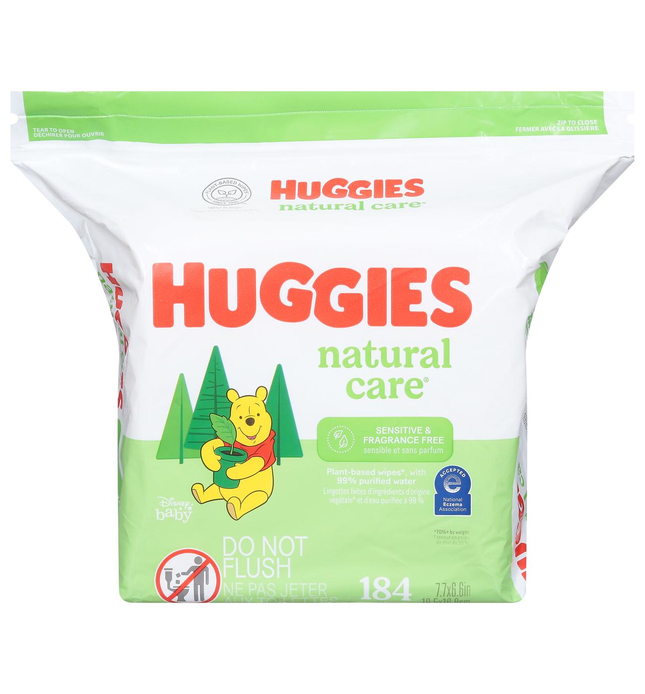 Huggies Natural Care Sensitive Baby Wipes - Fragrance Free; image 1 of 3