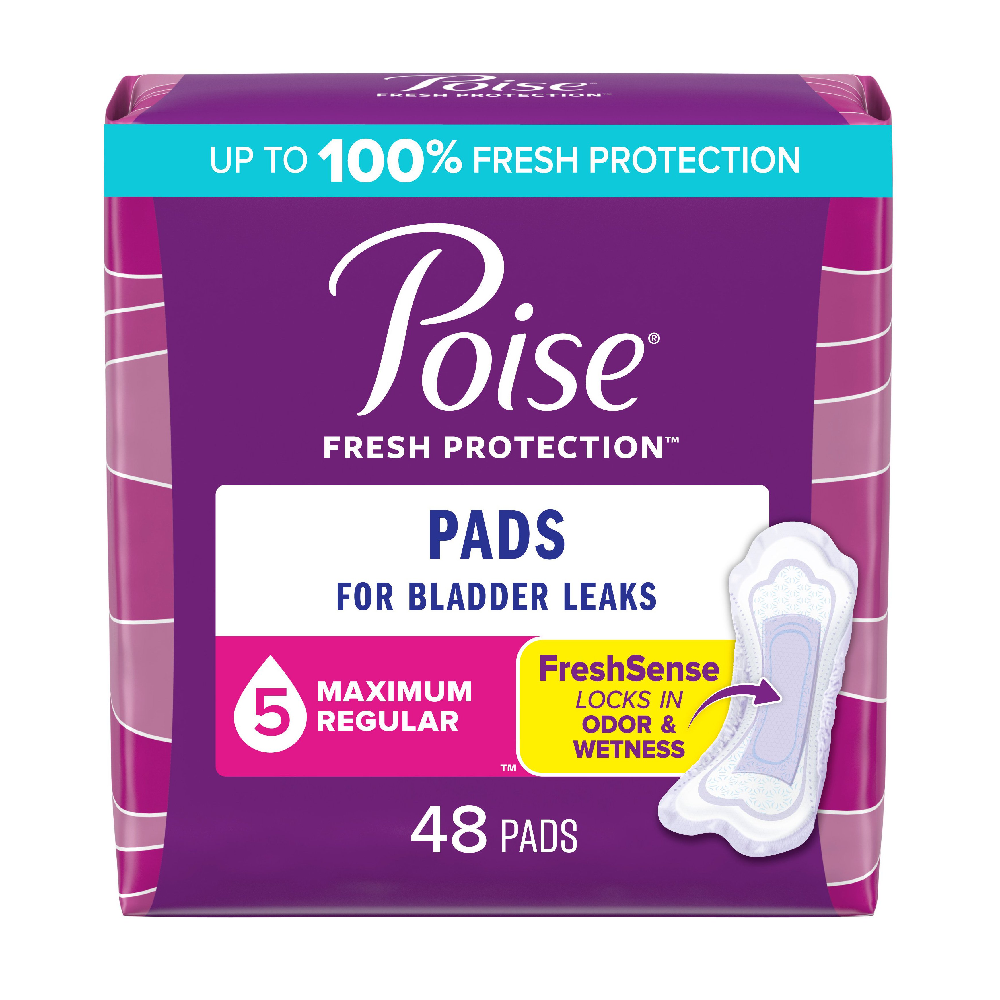 Poise Maximum Absorbency Regular Pads - Shop Incontinence At H-E-B