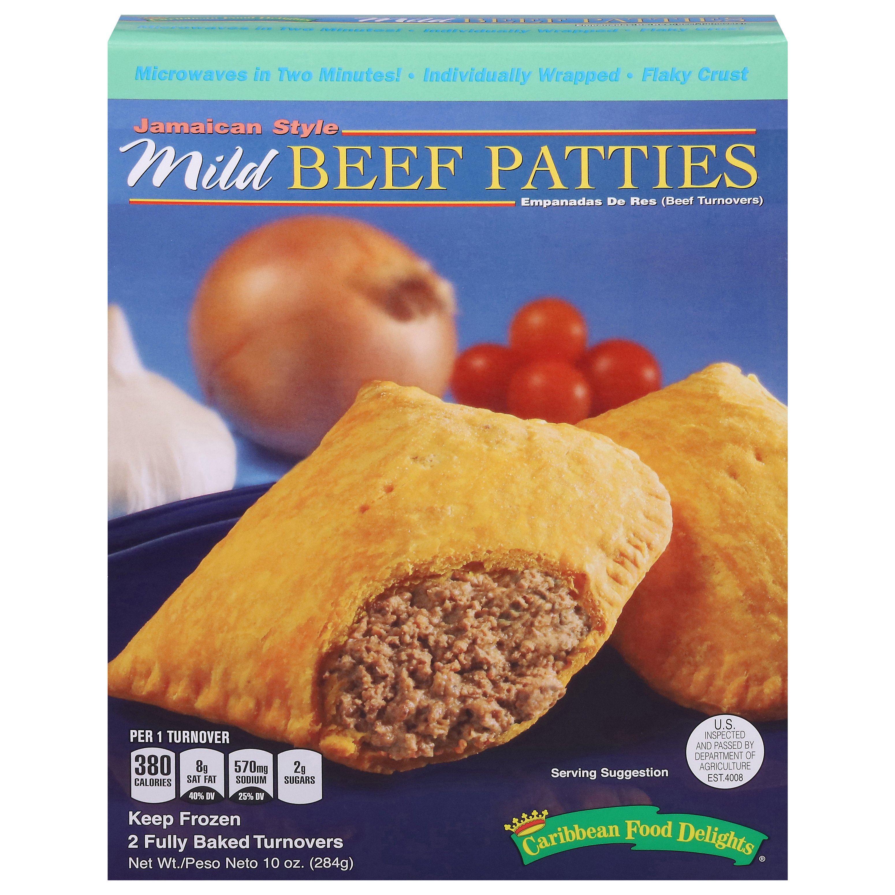 Caribbean Food Delights Mild Beef Patties - Shop Entrees ...