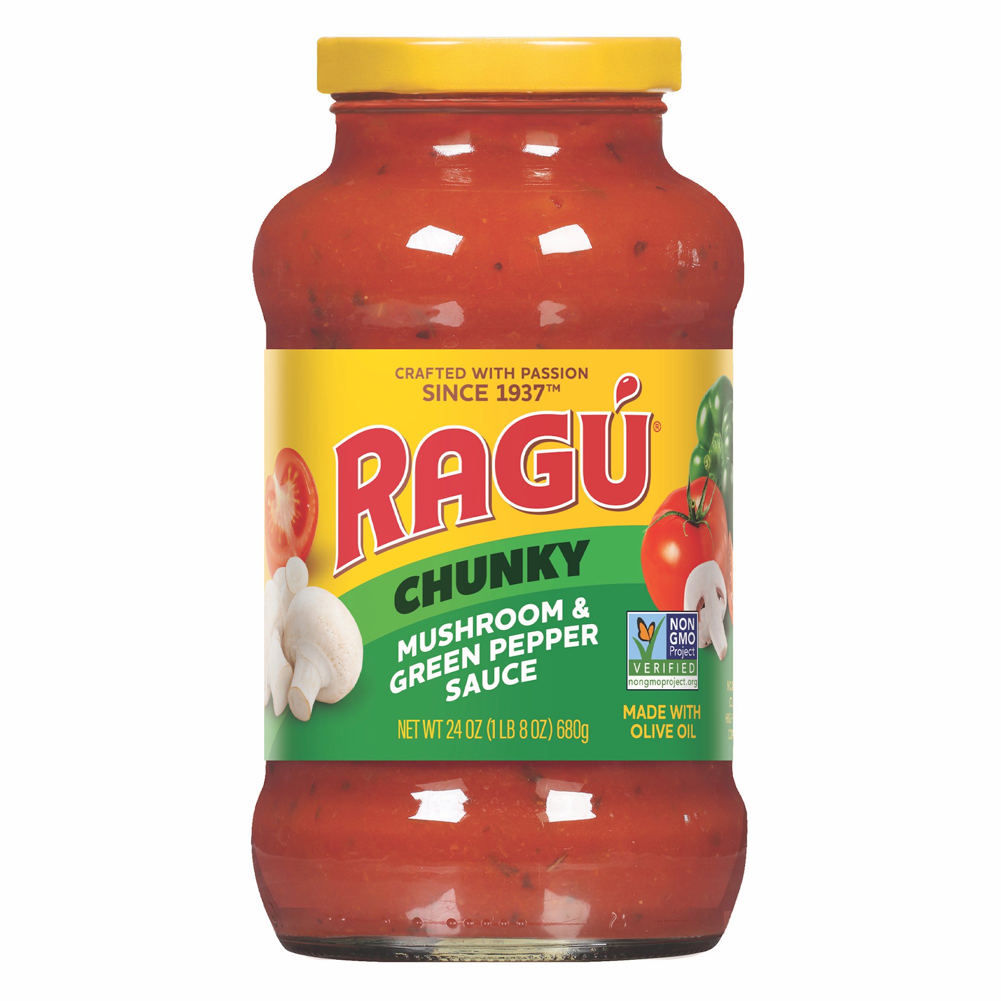 Ragu Chunky Mushroom & Green Pepper Pasta Sauce - Shop Pasta Sauces at ...