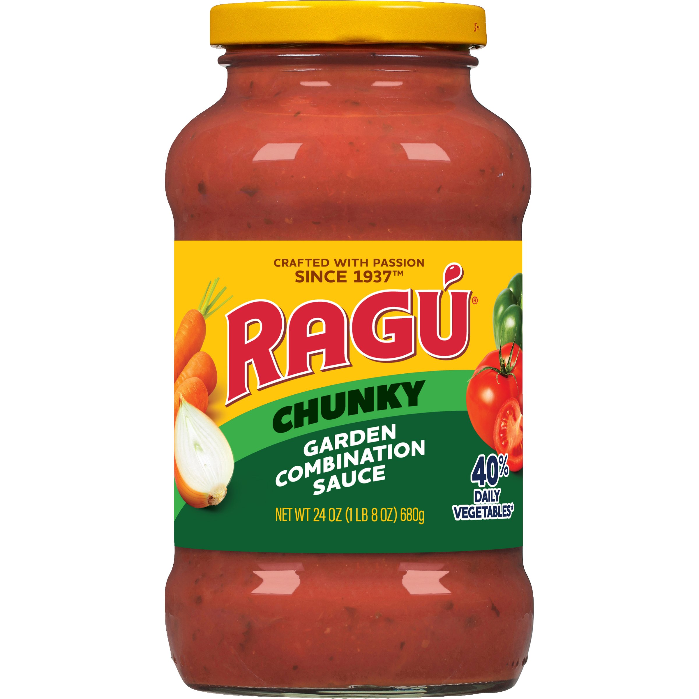 【Ragu】 Ragu Chunky Tomato Garlic & Onion Pasta Sauce, 45 oz | Joe V's