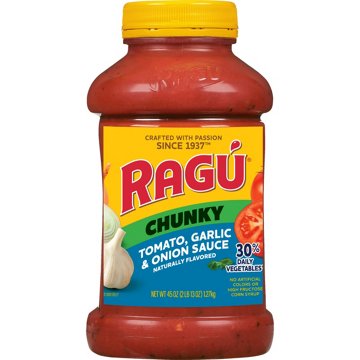 Ragu Chunky Tomato Garlic & Onion Pasta Sauce, 45 oz