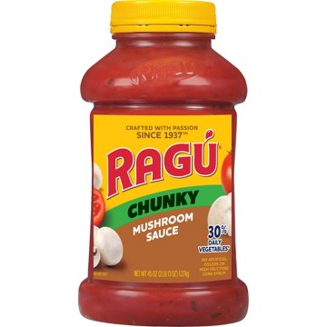 Ragu Chunky Super Chunky Mushroom Pasta Sauce, 45 oz