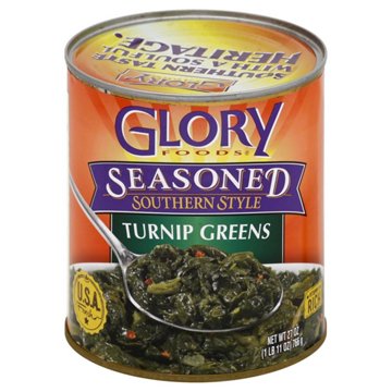 Glory Foods Seasoned Southern Style Turnip Greens, 27 oz