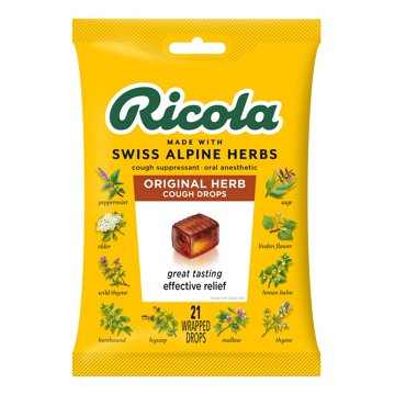 Ricola Cough Drops - Original Herb, 21 ct