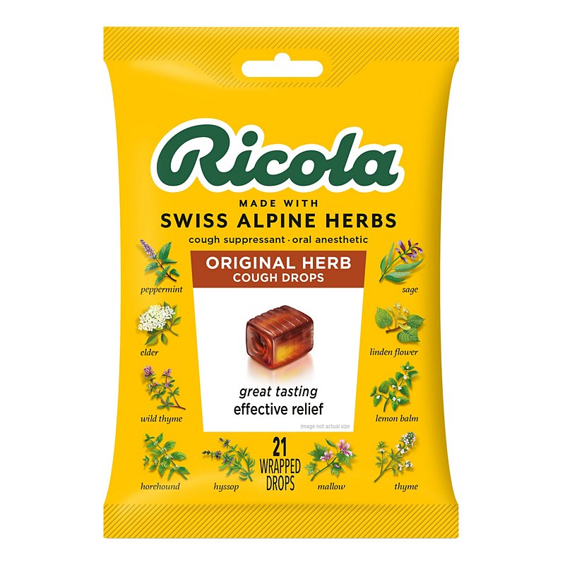 Ricola Natural Herb Cough Drops, Original - Shop Cough, Cold & Flu at H-E-B