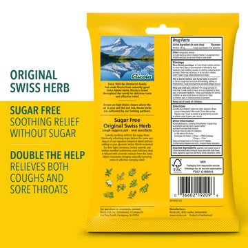 Ricola Sugar Free Cough Drops - Swiss Herb, 19 ct