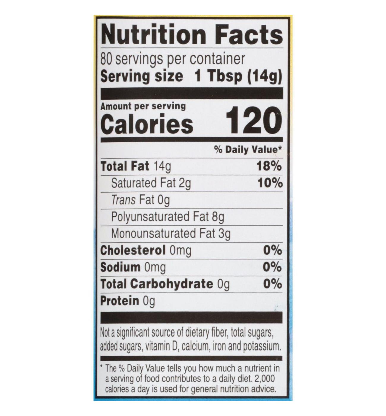 Crisco Pure Vegetable Oil; image 8 of 10