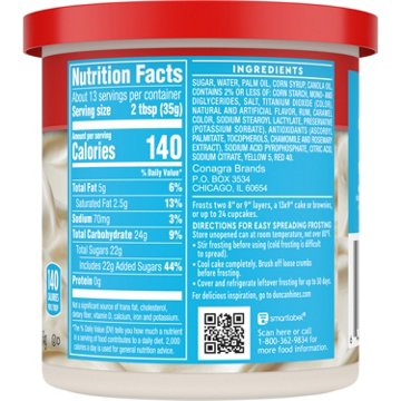 Duncan Hines Creamy Vanilla Frosting, 16 oz