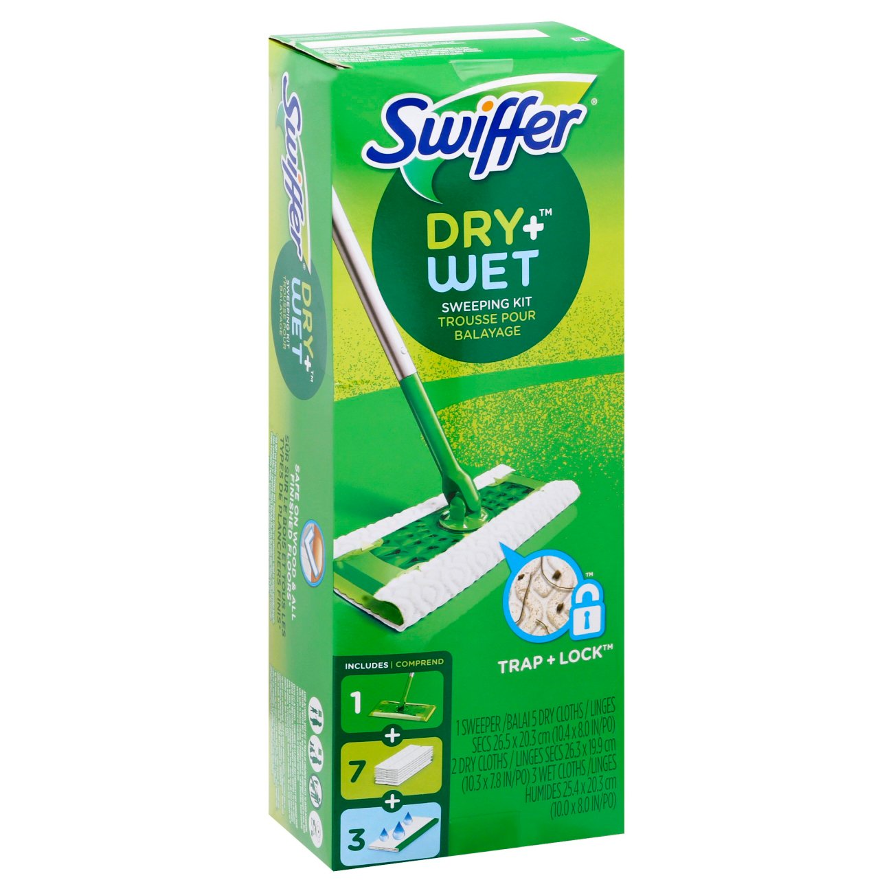 Swiffer Balai plat Dry + Wet Kit