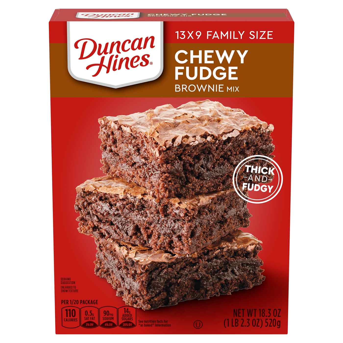 Duncan Hines Chewy Fudge Brownie Mix; image 1 of 7