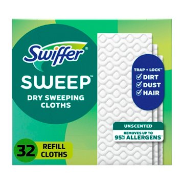Swiffer Sweeper Dry Sweeping Pad Refills, 32 ct